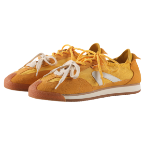 VEEMES | Retro Yellow Breathable Easy Slip-On Two Ways Canvas Shoes