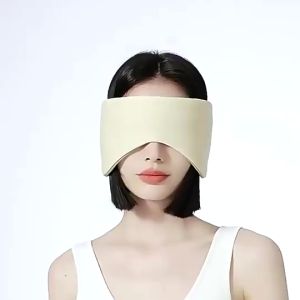 (SG)Ice Warm Feel Both Sides Sleep Mask Blackout Cotton Travel Sleeping Mask Women Men Eye Mask