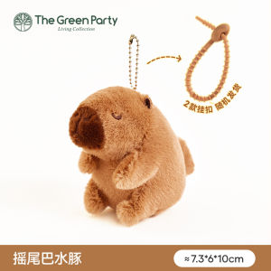 Valentines Day Gift Capybara Bubble Blowing Plush Toy Keychain Soft Polyester Fiber Filled Hanging Ornament for Men And Women