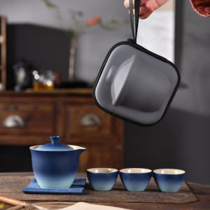 Travel and Business Gift Tea Set One Pot Three Cups