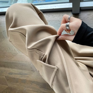 American Style Workwear Sport Pants Womens Spring Autumn High Waist Harlan Carrot Pants Casual Slimming Trousers