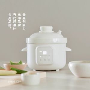 ZWL Baby Electric Rice Cooker Soup Pot Micropressure Infant Supplementary Food Pot Ceramic Material for Baby under 3 Years Old