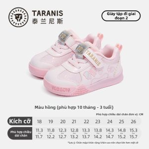 TARANIS | Giày Công Chúa Học Tập Đế Mềm Cho Bé Gái