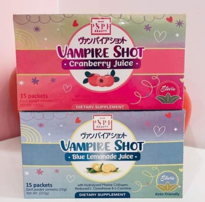 Vampire Shot Cranberry & Lemonade Juice 15sachets [Authentic] | Lazada PH