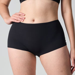 Elastic Seamless Antibacterial Mid Waist Briefs