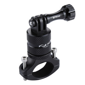 PULUZ | PULUZ 360 Degree Rotation Adapter Mount For Gopro MISSION 1/1 PROInstaDJI & Action Cameras Bike Aluminum Handlebar Mount Screw