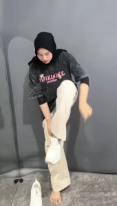 Celana Cargo Pants Panjang Bahan Drill Tebal Wanita OOTD Korea Style Kargo Cewek Remaja Dewasa