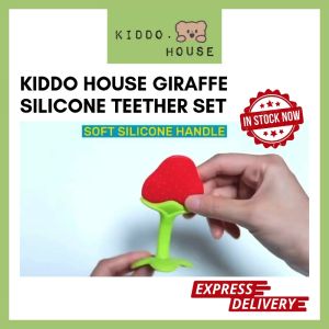 Kiddo House Baby Silicone Fruit Teether Free Storage Case Chewing Toy Food Grade Silicone