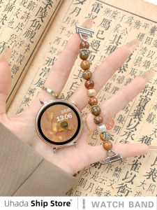 Uhada Fashion Gold Plated Saturn Beads Watch Band for Huawei GT4 GT5 GT3 GT6 Womens Style Creative Chinese Trend Honor Magic2