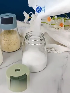 MI-C578 Botol Bumbu Kaca Dapur Garam Gula / Toples Bumbu Dapur / Toples Penyimpanan / Toples Bumbu