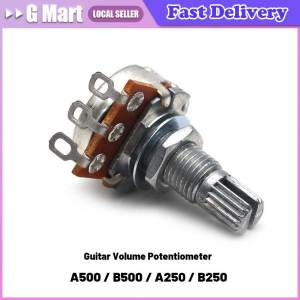 ⭐【LazTop Seller】Full Size A500 B500 A250 B250 Split shaft 18mm Guitar Volume Tone Pots Potentiometer for Electric Guitar Bass LZC-Guitar-Volume-Tone