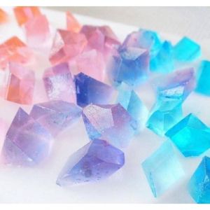 Amber Sugar Crystal Diamond Fruits Soft Candies