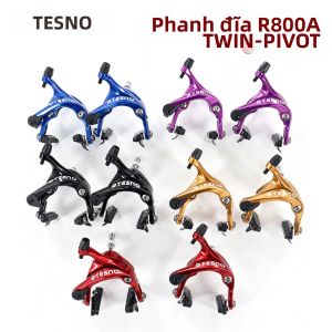 Phanh Đĩa Xe Đạp Đường Trường TESNO Long-Reach Dual-Pivot C-Brake Caliper Hợp Kim Nhôm Siêu Nhẹ Hệ Thống Phanh Kéo Dây.