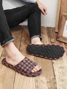 Indoor Cotton Slippers Soft Cloth Bottom Silent Machine Washable for Men And Women Couples Home Floor Tile Matching Spring New Style