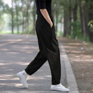 Spring Autumn 2025 Ladies Casual Harlan Pants Loose Wide Leg Workwear Trousers High Waist Commute Style Asymmetric Korean Brand JackOrdle