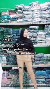 SM 1196 / Celana panjang  basic pants mode semi soft jeans -Fashion wanita - Fashion muslim By Toko Anfasha