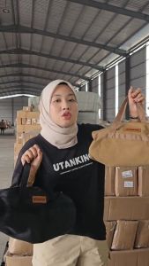 UtanKing™ Big Capacity Camping Tools Storage Outdoor Cylinder ToolKit Bag Canvas Electrician Travel Bags Rope Beg Simpan