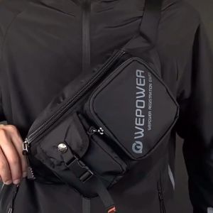 Ready Stock!! We Power Fashion Men Waist Bag Chest Bag Pouch Bag Premium Nylon