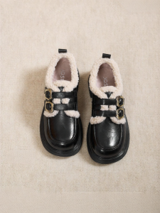 Josiny | Fur-Lined Thick Sole Women Loafers