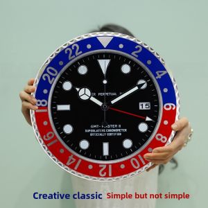 Water Ghost Fashion Creative Modern Minimalist Night Light Silent Quartz Wall Clock