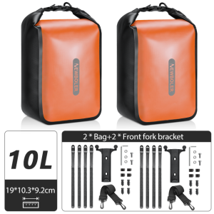NEWBOLER | NEWBOLER Bike Front Fork Bag Waterproof 10L Large Capacity Quick Release For Electric Hunting MTB Road Bike Cycling Shoulder Bag