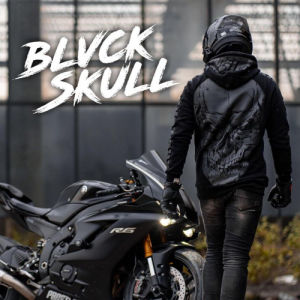 HOODIE PROSTREET SERIES MODEL BLACK SKULL - JAKET SWEATER BAJU HANGAT STREETWEAR BEST SELLER BIKER SUNMORI BLACK EDITION - IFC