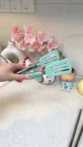 Stainless Steel Handle Silicone Food Tongs