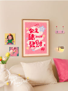 Bộ Đồ Thủ Công DIY Thêu Lông Cừu DIY Cho Khung Ảnh Thêu Bằng Tay Tặng Bạn Gái Bộ Trang Trí Nhà Cửa Bằng Vải Thủ Công