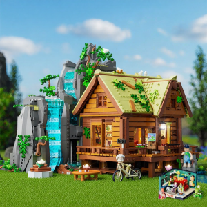 Lumibricks | Retro Cascade Cottage Wooden Building Model Street View Decoration