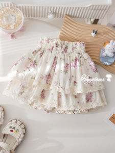 French Style Versatile Sweet Floral Tutu Skirt