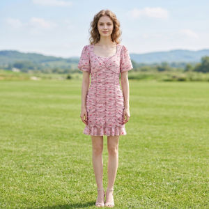 Sparkling Pearl Embellished Sweet Floral 26 Summer Dress