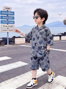Summer New Fashionable Boys Shirt and Shorts Set
