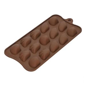 แม่พิมพ์ ซิลิโคน รูปเปลือกหอย 15 ช่อง (คละสี)