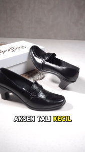 Rev Store - Sepatu Kerja SECRE Kulit Formal Wanita Hak 4cm / Sepatu Pantofel Wanita