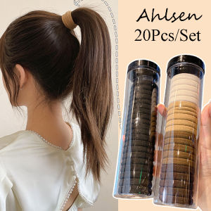 20Pcs/Set Women Girls Colorful Nylon Rubber Band Ponytail Holder Gum Headwear Elastic Hair Bands Scrunchie Headband Hair Accessories