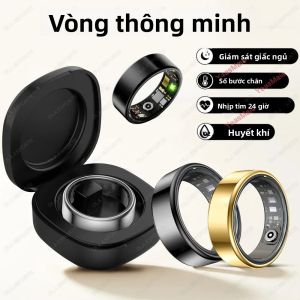 Nhẫn Thông Minh 2025 Dành Cho Nam & Nữ Theo Dõi Nhịp Tim Oxy Máu Giấc Ngủ Chống Nước IP68 Nhiều Chế Độ Thể Thao Tương Thích Với Android Và iOS