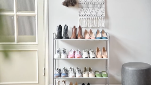 6/5/4/3 Layer Shoe Rack Organizer Metal Shoe Shelf with Durable Non-Woven Fabric Storage Organizer Home Stand Shoe Shelf COD-CZH