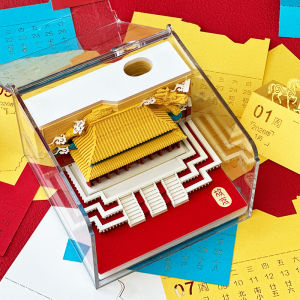 Creative 3D Paper Carving Calendar Desktop Note