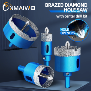 Diamond Coated Drill Bits Set 18-150MM  Ceramic Tile Hole Saw with position drill for Glass Marble Granite Stone Porcelain