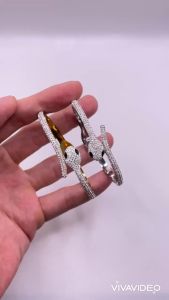 Vòng tay titan hình con rắn Lắc tay đính đá chạm khắc hình con rắn chất liệu titan bền màu trangsucmoiluatuoi.RIN