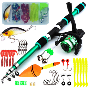 Ultra short rod wheel set 1.8m childrens fishing rod and gear set