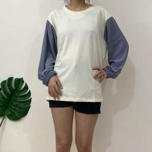 Colorway T Shirt Oversize /Blous Wanita Lengan Panjang Tangan Karet buat Hijab non Hijab