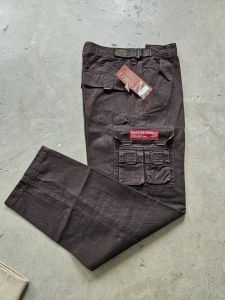 กางเกงคาร์โก้ขายาวผ้าหนา กางเกงใส่ทำงานทั่วไป กางเกงหลายกระเป๋า