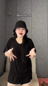 Set Mặc Nhà Cotton Lạnh BigSize MiSoul Bộ Cộc Tay Quần Đùi Chất Siêu Mát BigSize 202