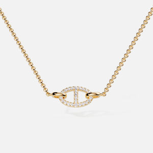 Luxury Light Luxury Pig Nose Necklace Gold Choker