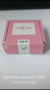 Strap Hp dan tasbih (2 In 1)/ tasbih inisial / tasbih mutiara inisial/ tasbih cantik/ strap hp cantik