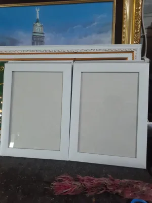 Bingkai foto A4 21x30 putih hiasan dinding