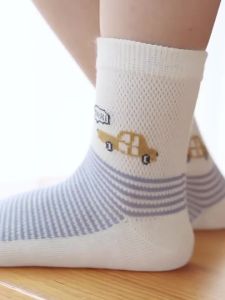 LIUZHISHU | Summer Thin Boys Socks Mesh Breathable