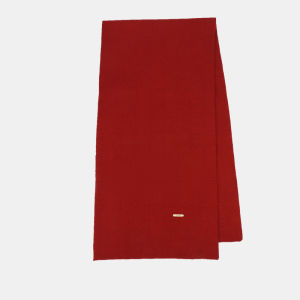 ผ้าพันคอถักสีแดง ผ้าคลุมไหล่ ผ้าคลุมศีรษะ ผ้าคลุมคอแบบอเนกประสงค์สำหรับผู้หญิงในฤดูใบไม้ร่วงและฤดูหนาว ผ้าไหมพิมพ์ลายดอกไม้ บรรจุกล่องของขวัญ