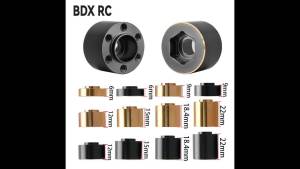 Brass Weights 12mm Wheel Hex Hub Widen Adapter for 1/10 RC Crawler 1.9 2.2Inch Wheels Rim Axial SCX10 TRX4 Counterweight